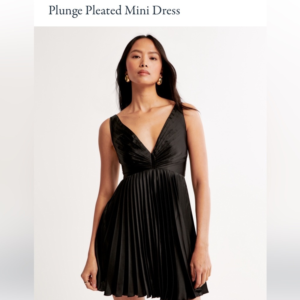 Abercrombie Plunge Pleated Mini Dress
